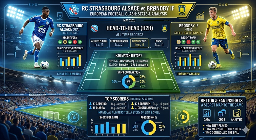 RC Strasbourg Alsace vs Brøndby Stats