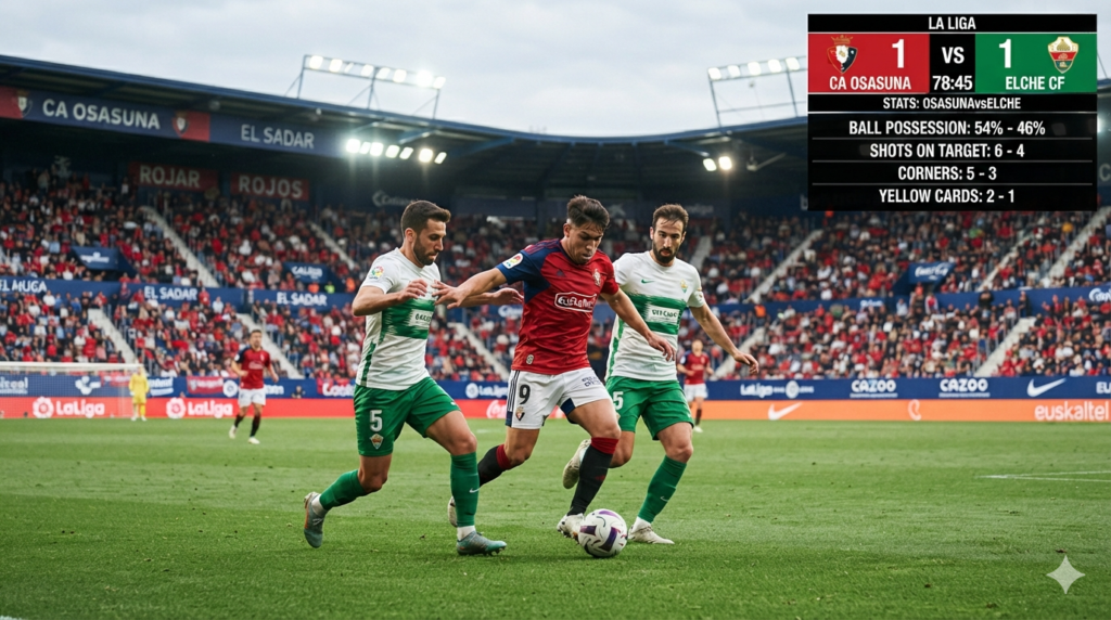 statistik osasuna vs elche